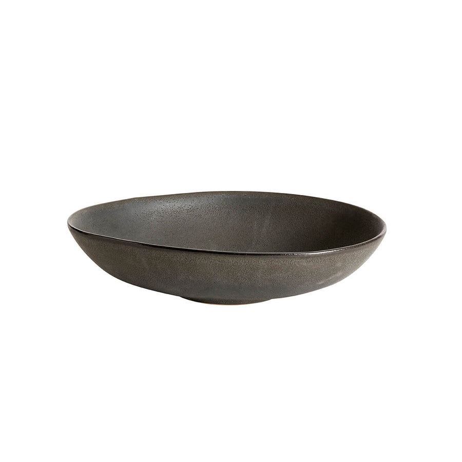 Muubs Serveringsskål Mame - Kaffe 55739 + 55882 - Keramik - H: 5,3 L: 24 Ø: 19 cm - DesignGaragen.dk.