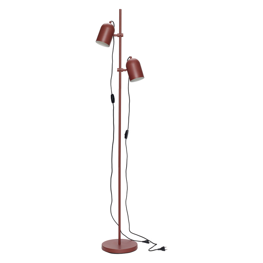 Hübsch Gulvlampe, metal, rød - 25x164cm, E14/40W - DesignGaragen.dk.