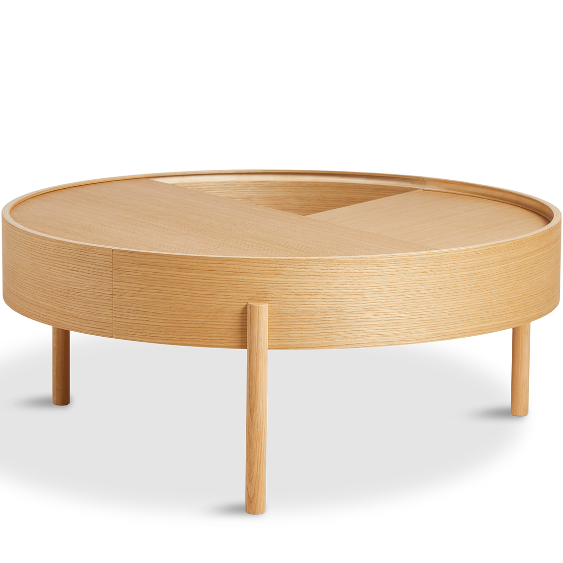 WOUD - Arc coffee table (89 cm) - Oiled oak - WOUD - DesignGaragen.dk