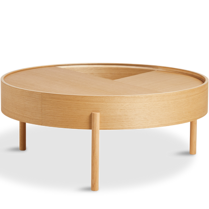 WOUD -  Arc coffee table (89 cm) - Oiled oak