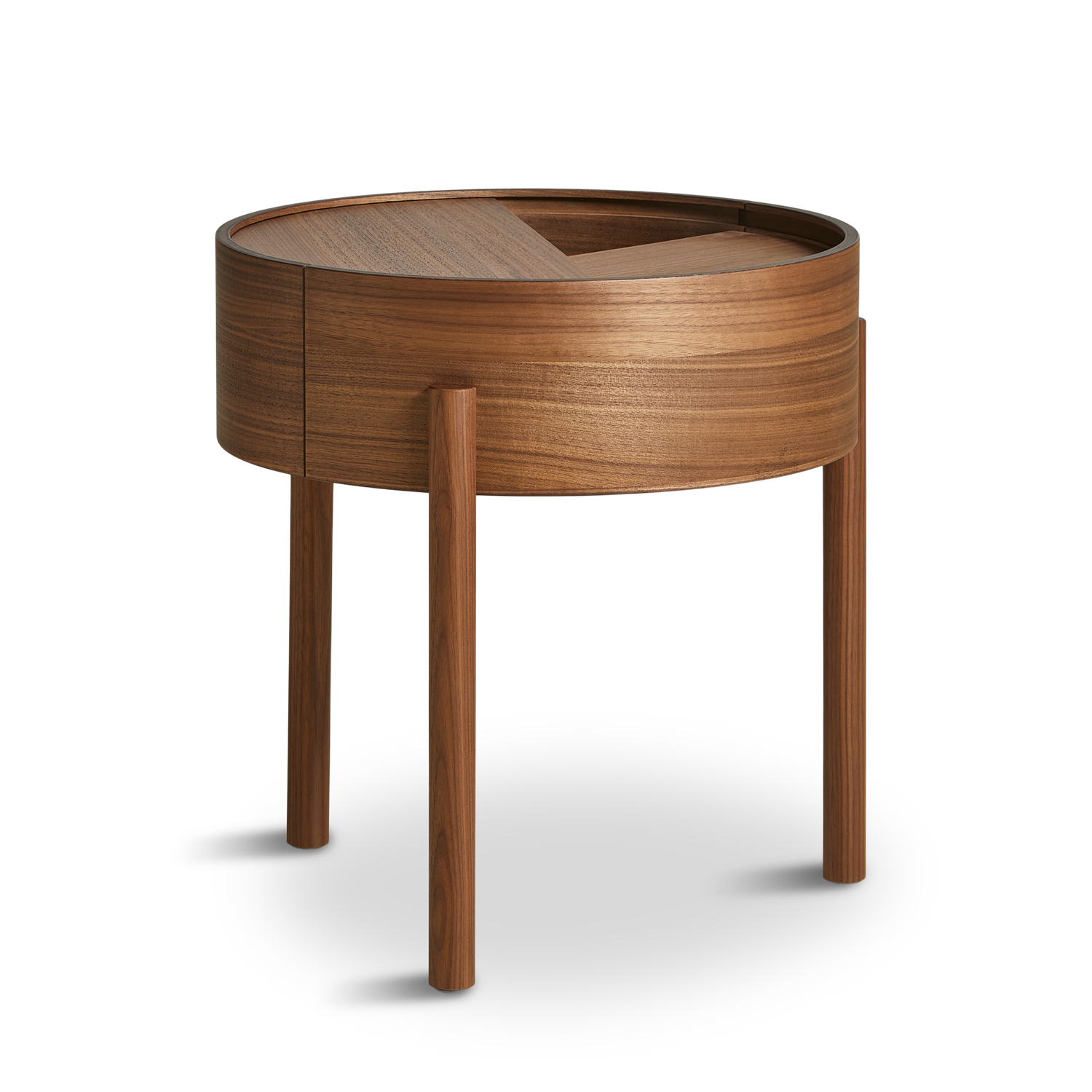 WOUD -  Arc side table (42 cm) - Walnut
