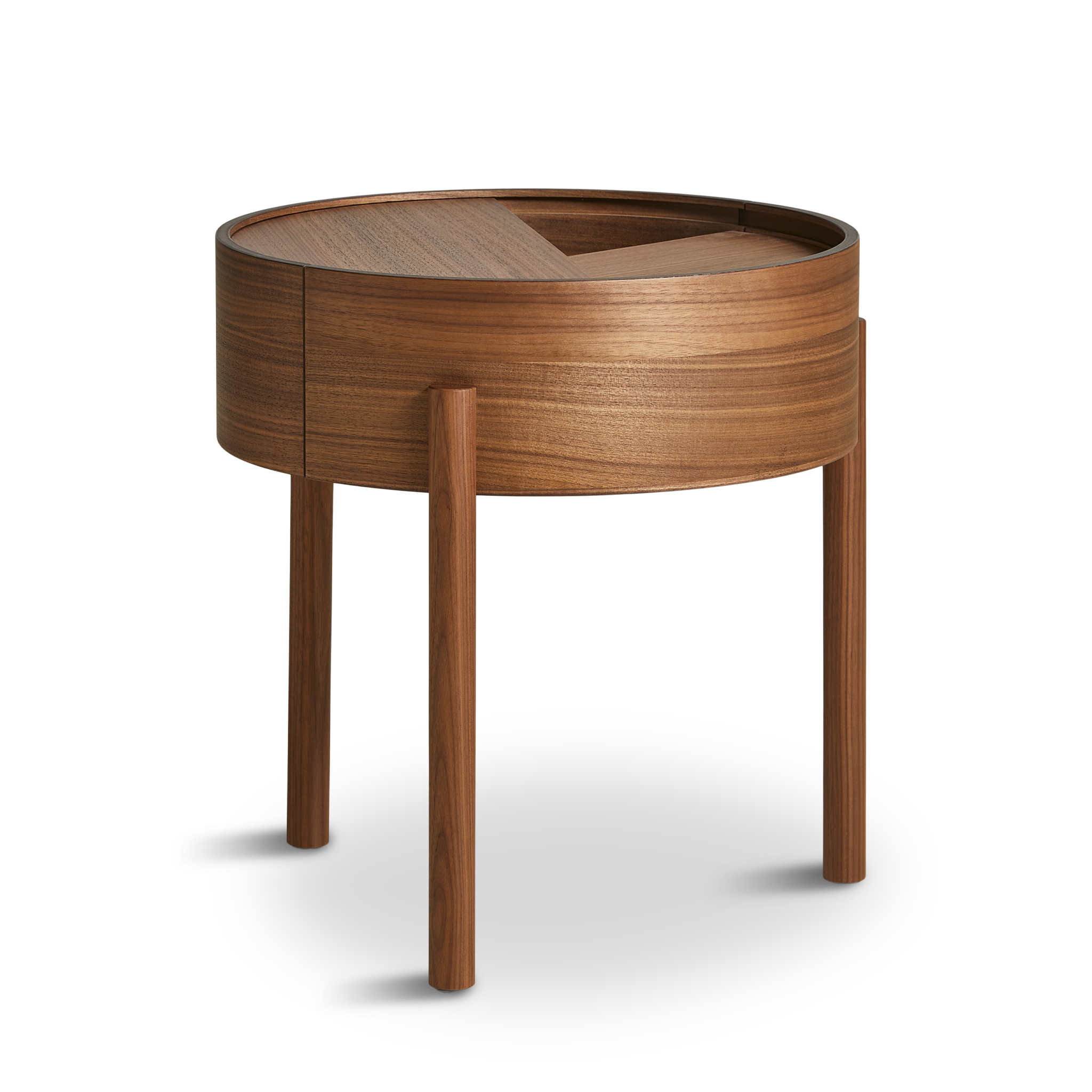 WOUD -  Arc side table (42 cm) - Walnut