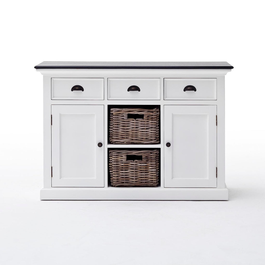 Halifax Contrast sideboard with 2 wicker drawers