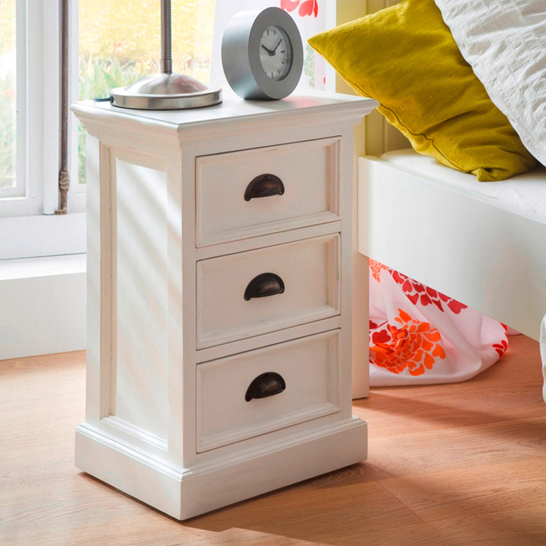 Halifax bedside table with 3 drawers