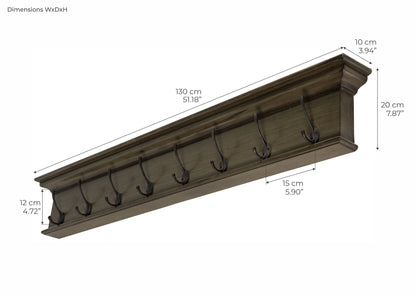 Halifax Knagerække 8 Kroge Grøn - NovaSolo - DesignGaragen.dk