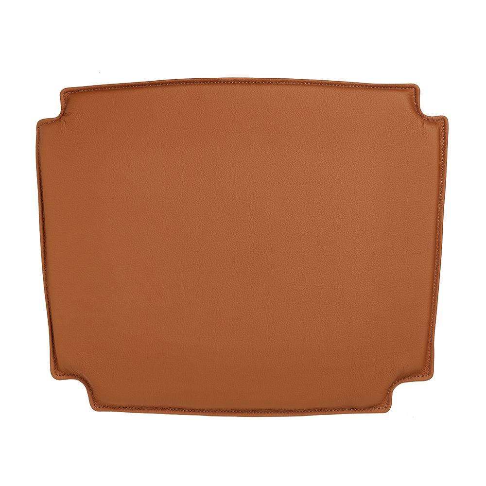 Læderhynde til Hans J. Wegner PP68 stolen i cognac læder - Hynde til Hans J. Wegner PP68 stolen - DesignGaragen.dk