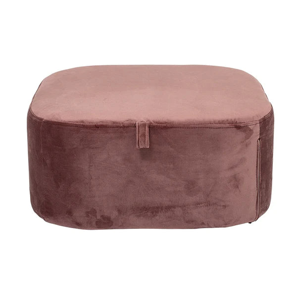 Bloomingville - puff, pink, polyester L55XH25XB55 cm