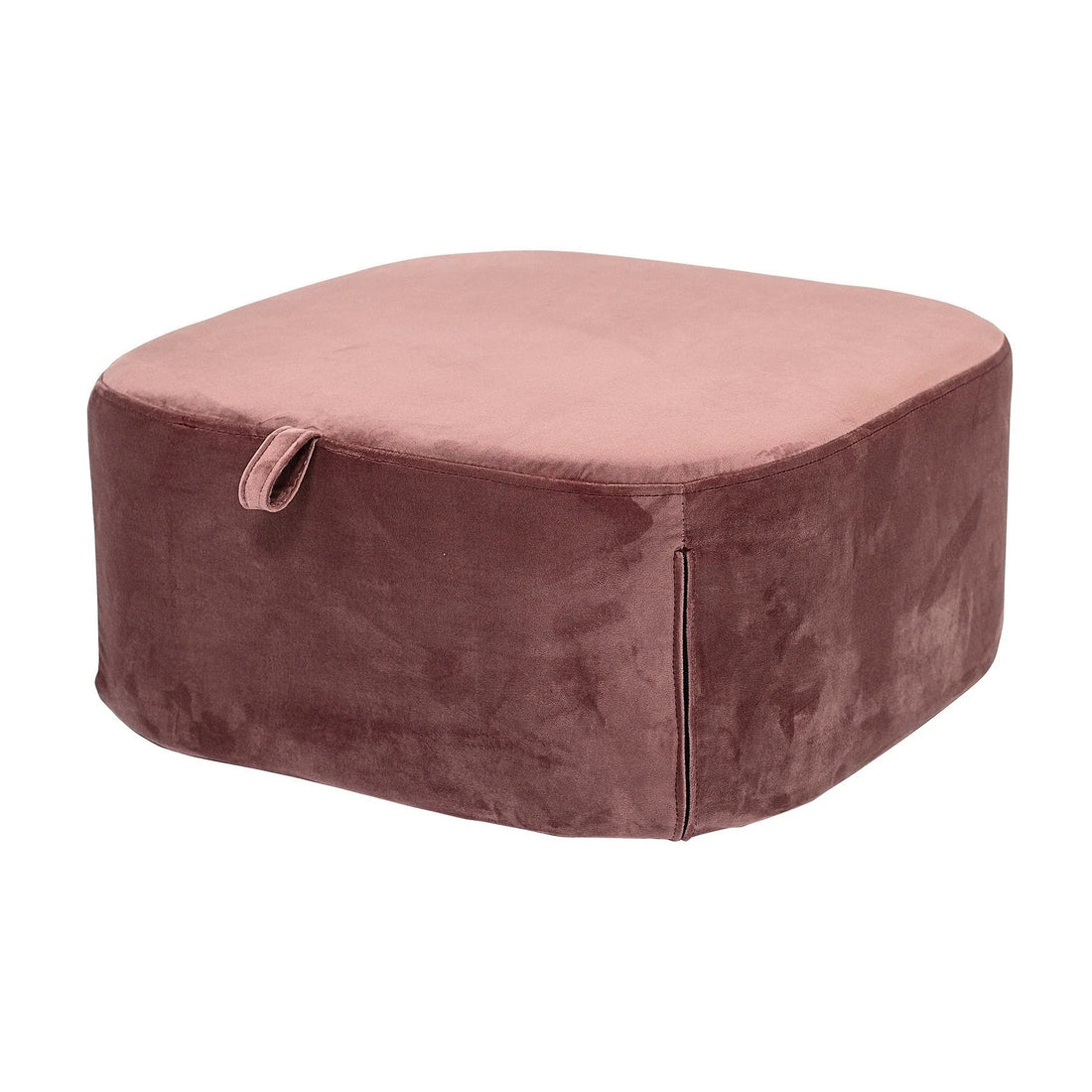 Bloomingville - puff, pink, polyester L55XH25XB55 cm
