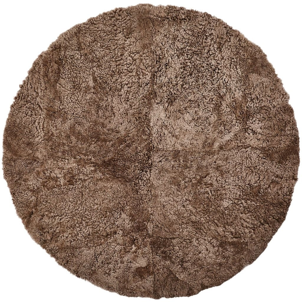 Lambskin blanket | Short Hair | New Zealand round | Ø140 cm.