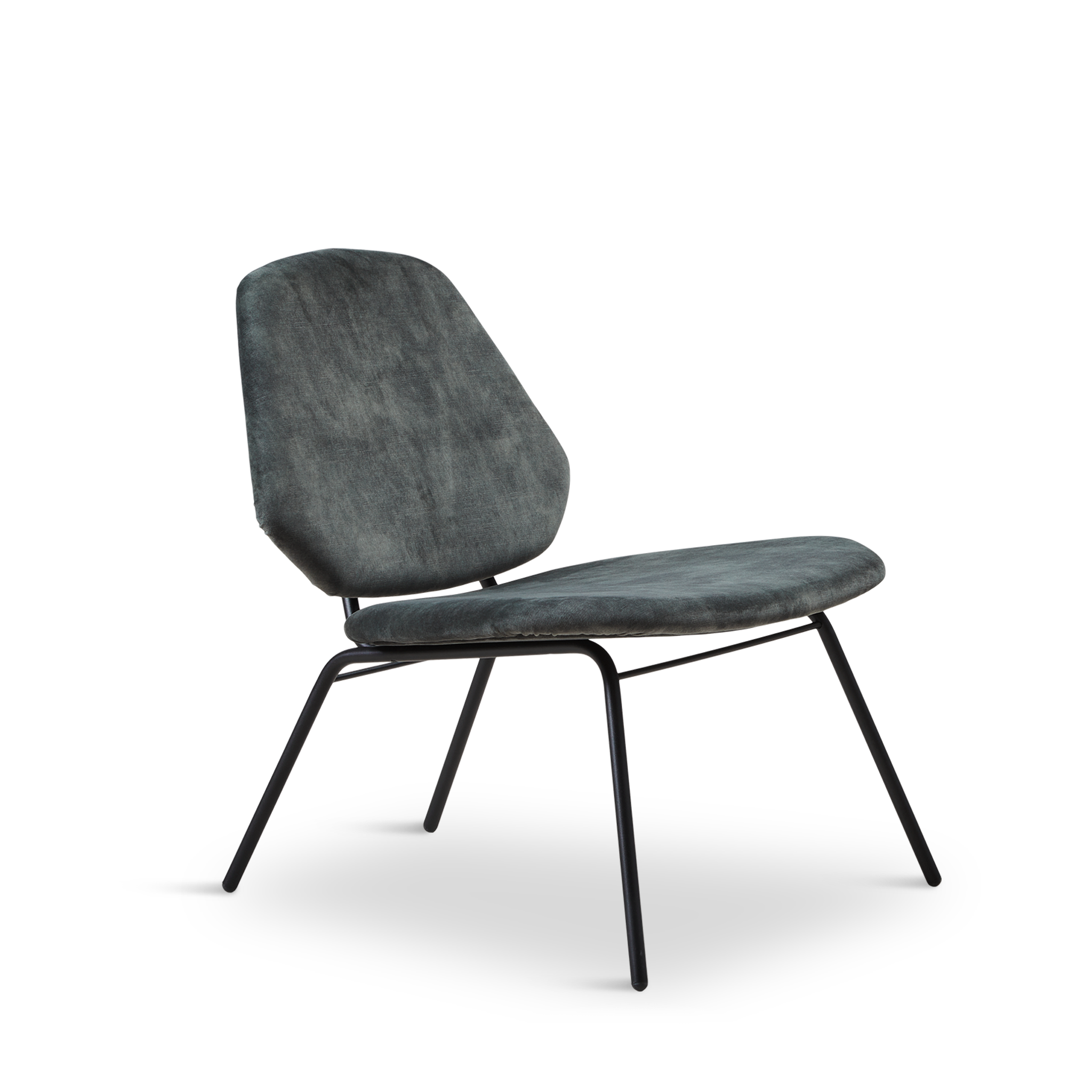 WOUD -  Lean lounge chair - Dusty green