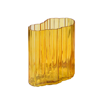 Ripple Vase - Amber - 20 cm