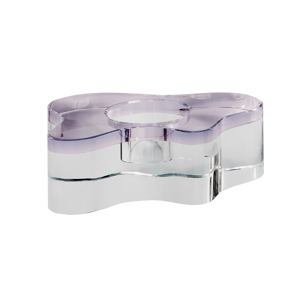 Cloud Crystal Candlestick - Purple/Ready