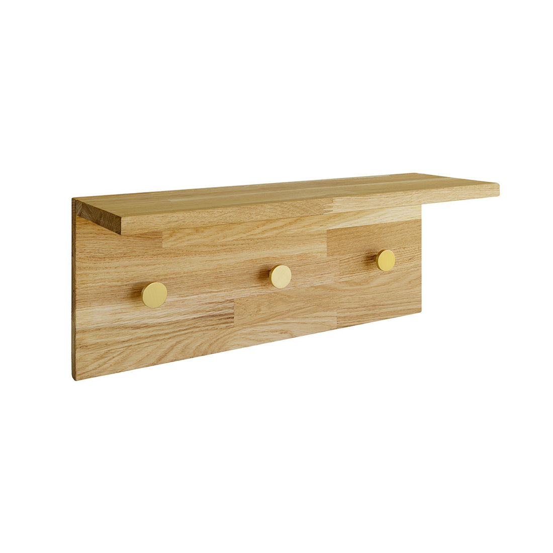 Dot hooks with shelf in oak nature - 42 cm