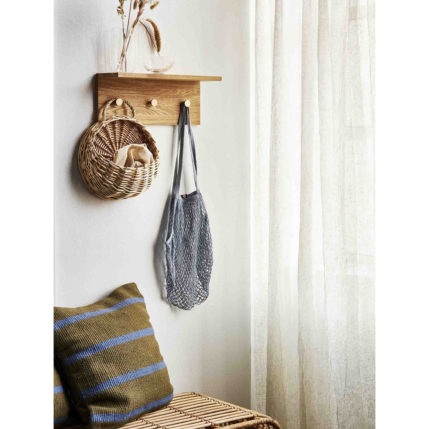 Rata Wall basket - Ø30 cm