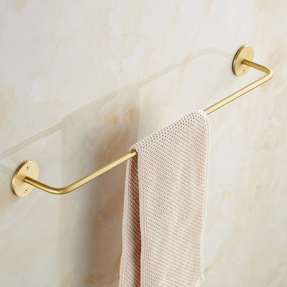 Wall towel holder brass - 60x7 cm