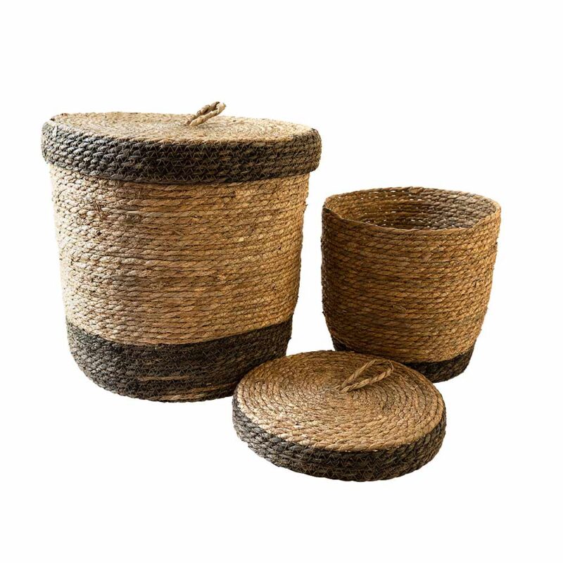 Laun baskets with lid - 2 pcs.