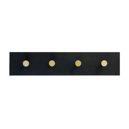 Oak hooks black and brass - 50 cm