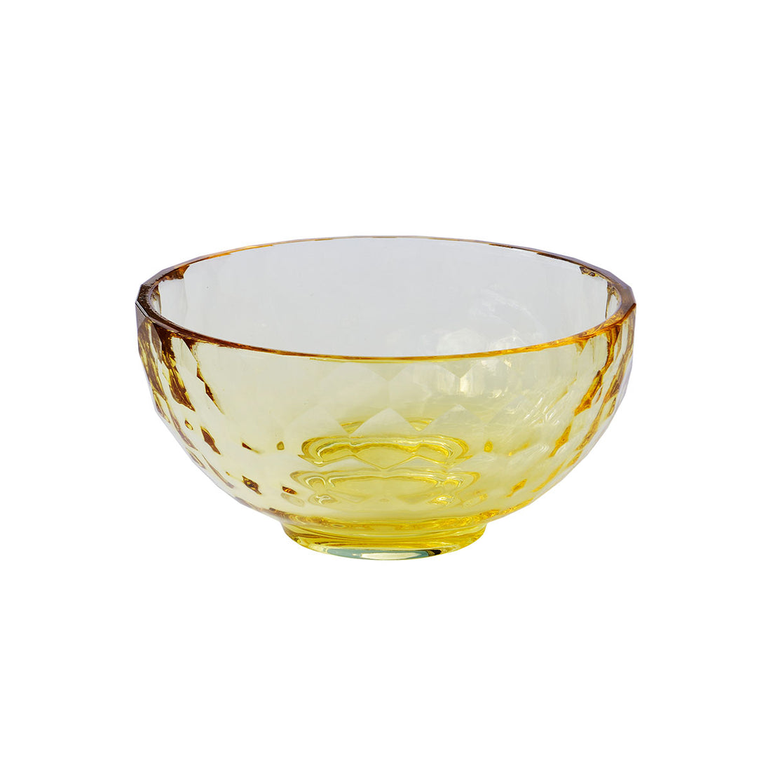 Storm crystal bowl Ø12 cm - yellow