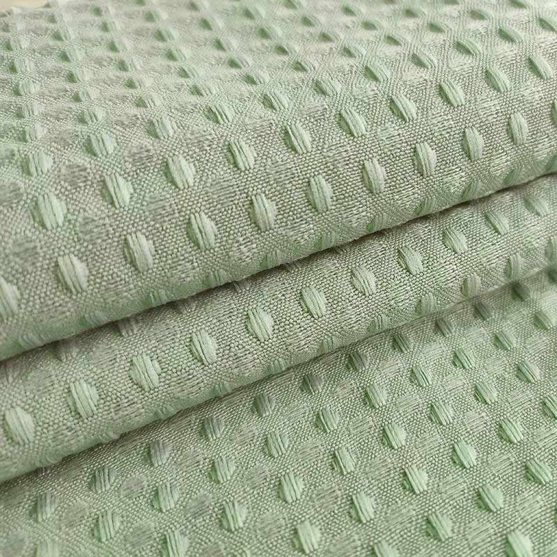 Waffle Bath curtain in Army Green - 180x200 cm