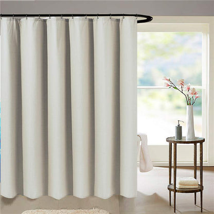 Waffle Bath curtain beige - 180x200 cm