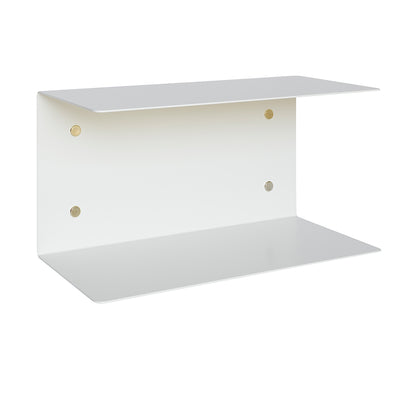 Detail metal shelf in beige - 40 cm