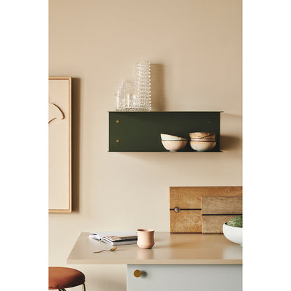 Detail Metal Shelf in Gray Green - 60 cm