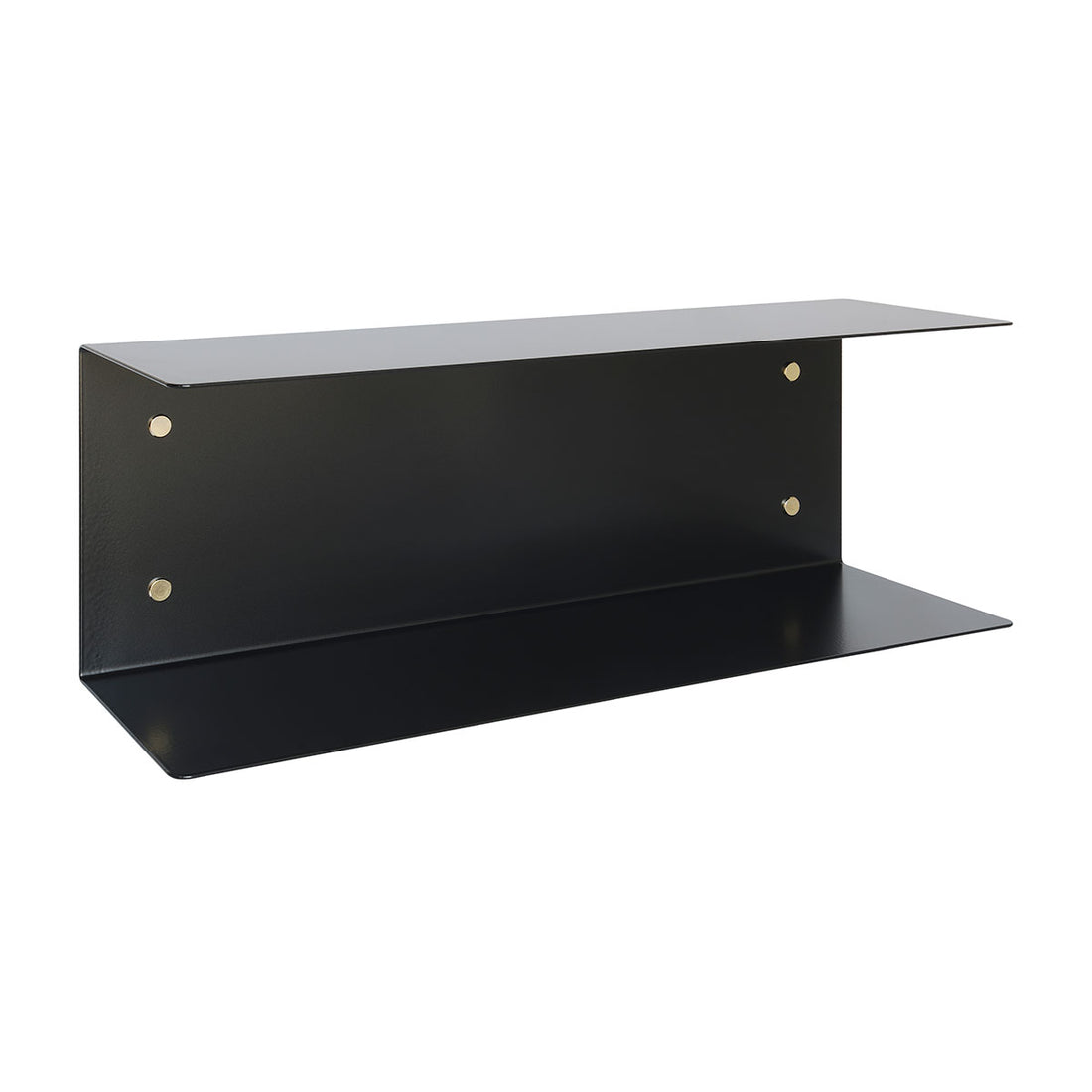 Detail metal shelf in black - 60 cm
