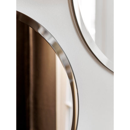 Facet round mirror Ø50 cm - bronze