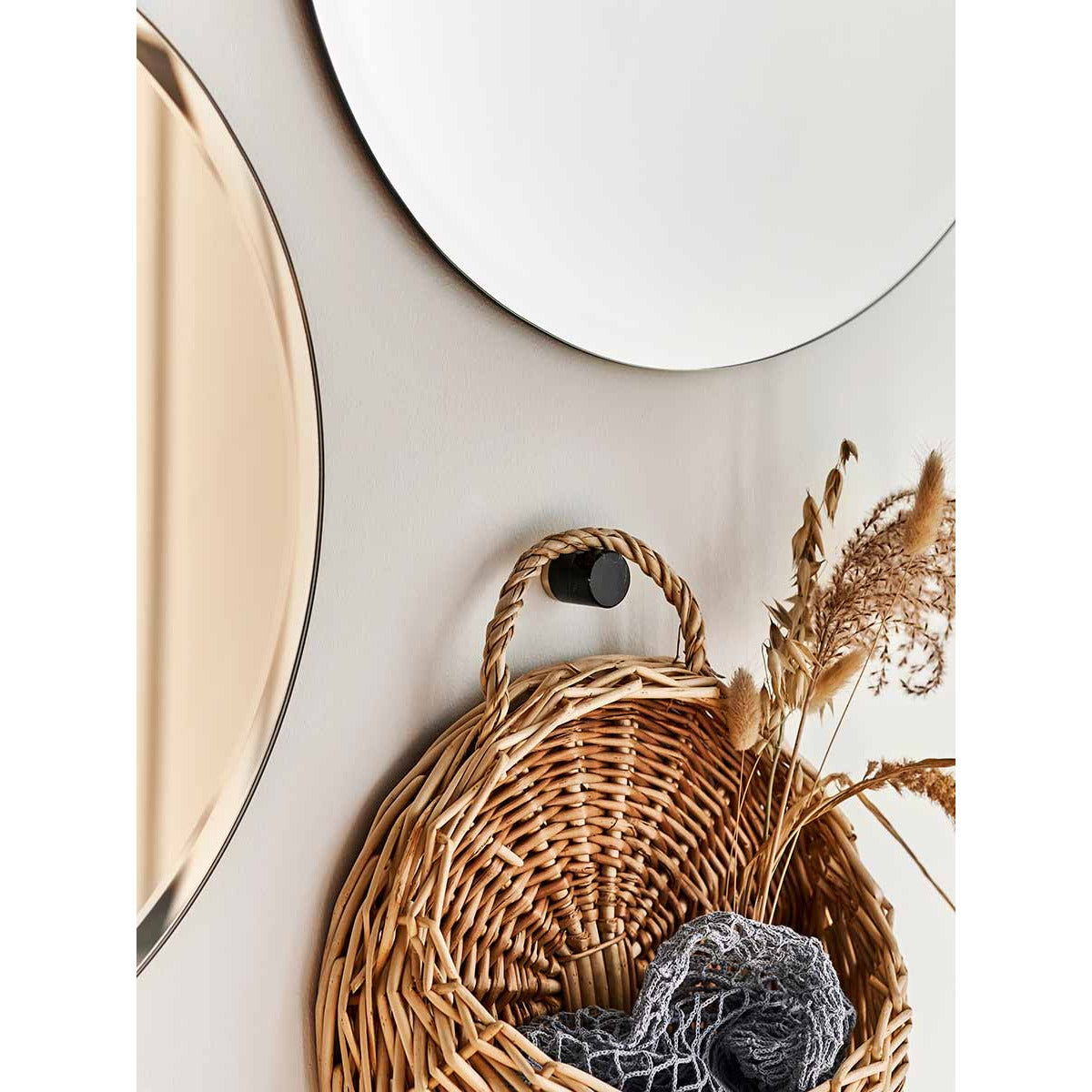 Facet round mirror Ø50 cm - bronze