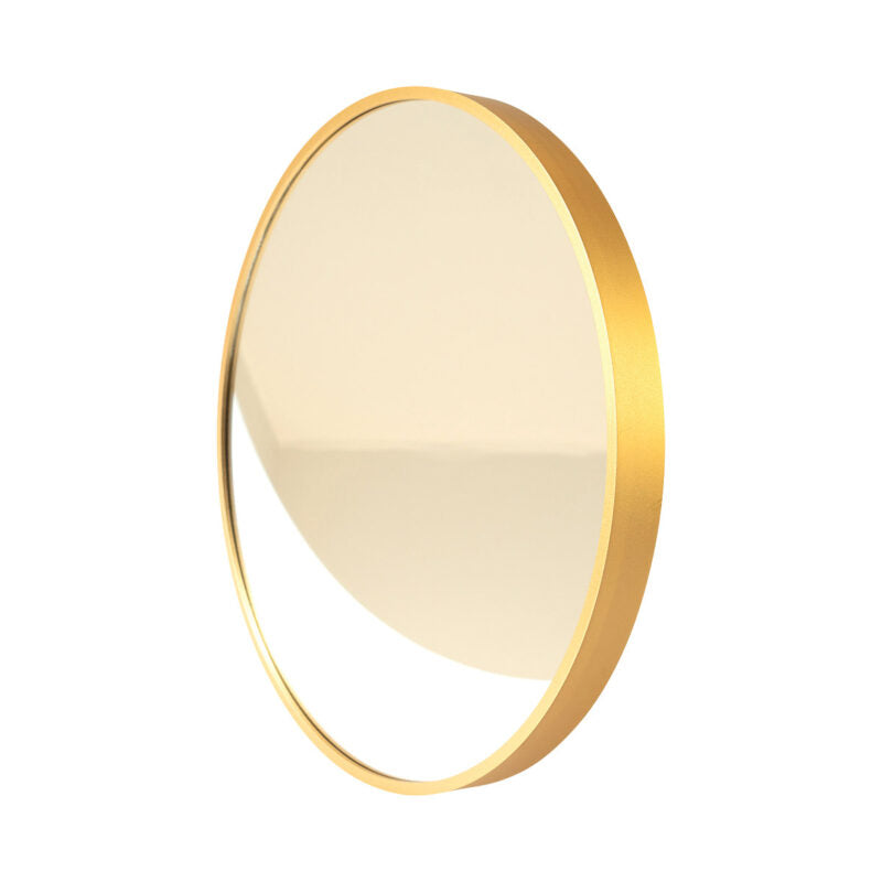 Reflection mirror with brass frame - 50 cm