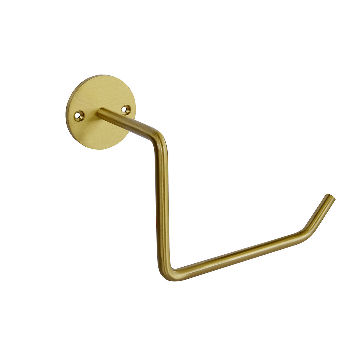 Wall toilet roll holder - brass