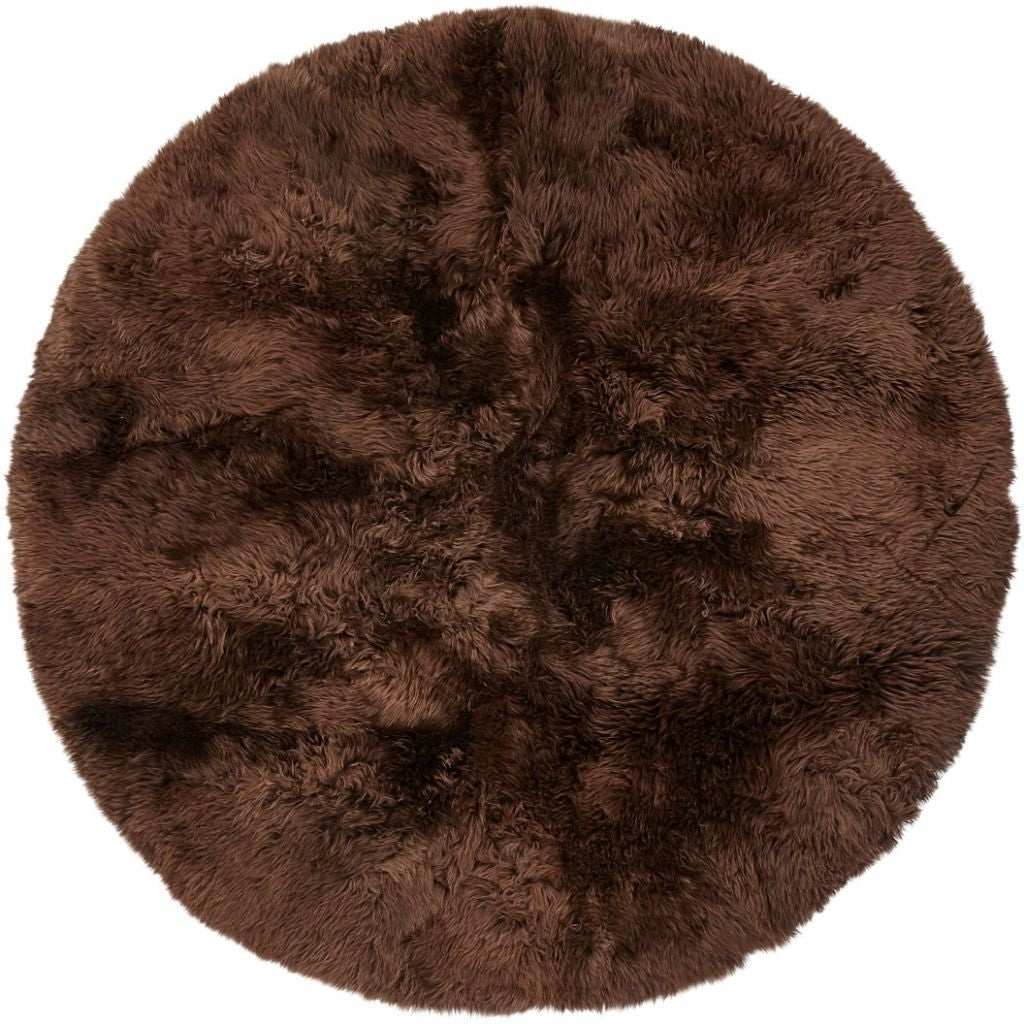 Lambskin blanket | Long -haired | New Zealand round | Ø180 cm.