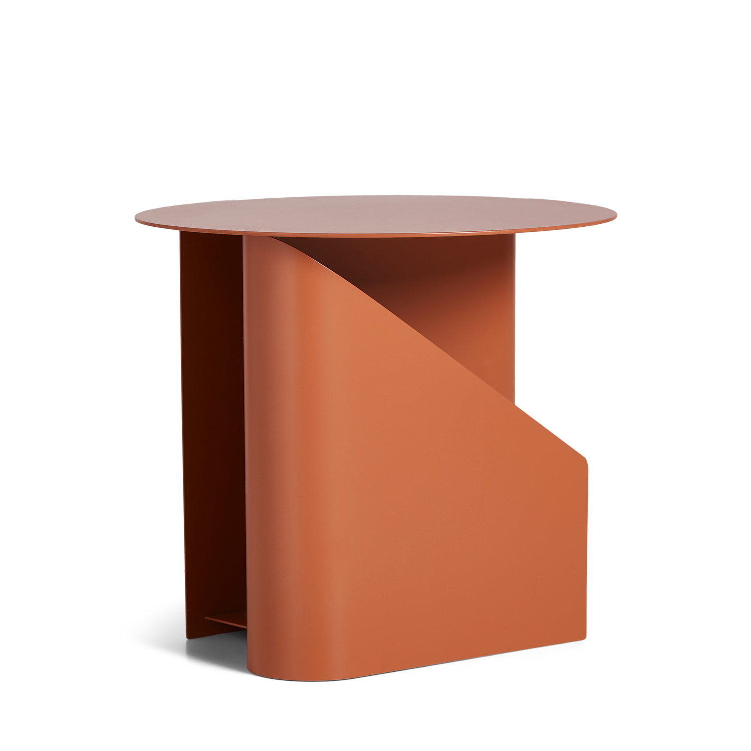 WOUD -  Sentrum side table - Burnt orange