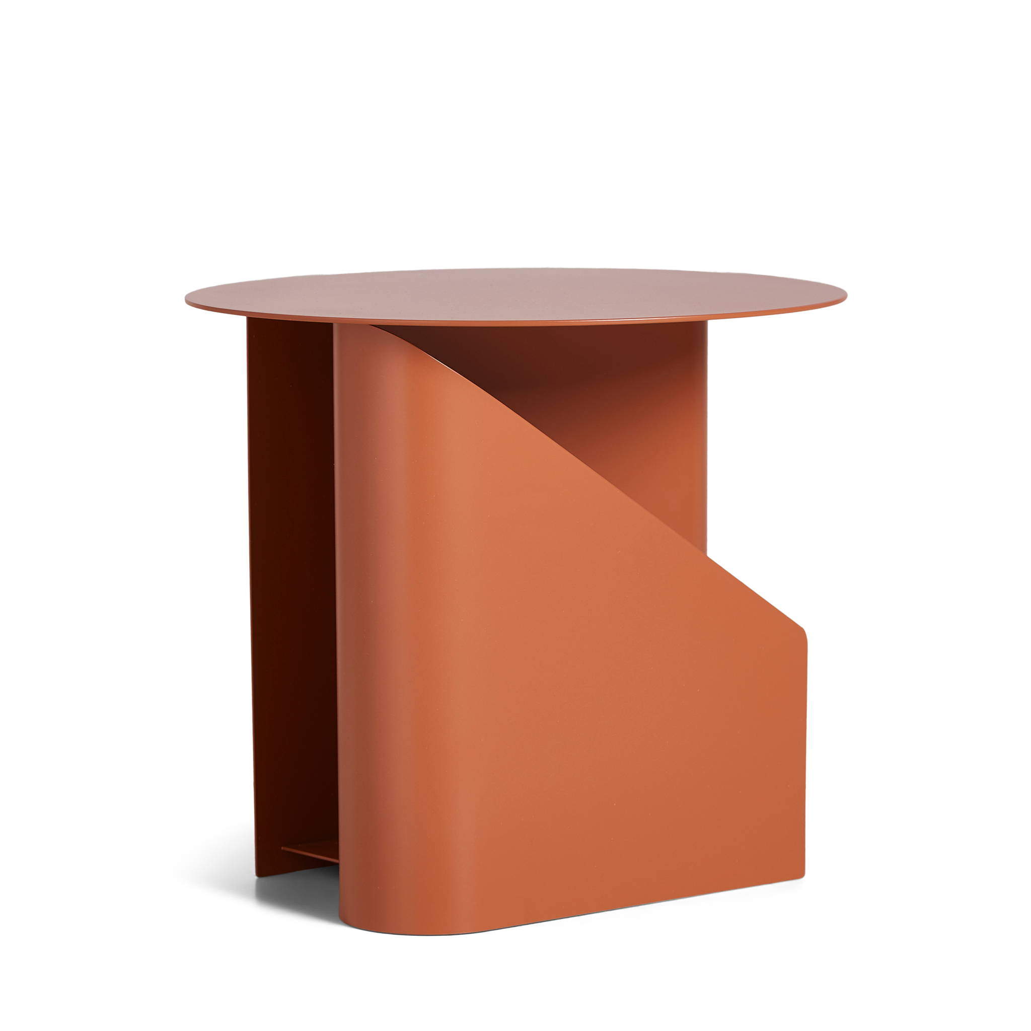 WOUD -  Sentrum side table - Burnt orange