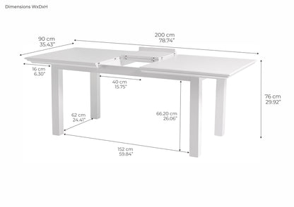 Halifax dining table with pull -out