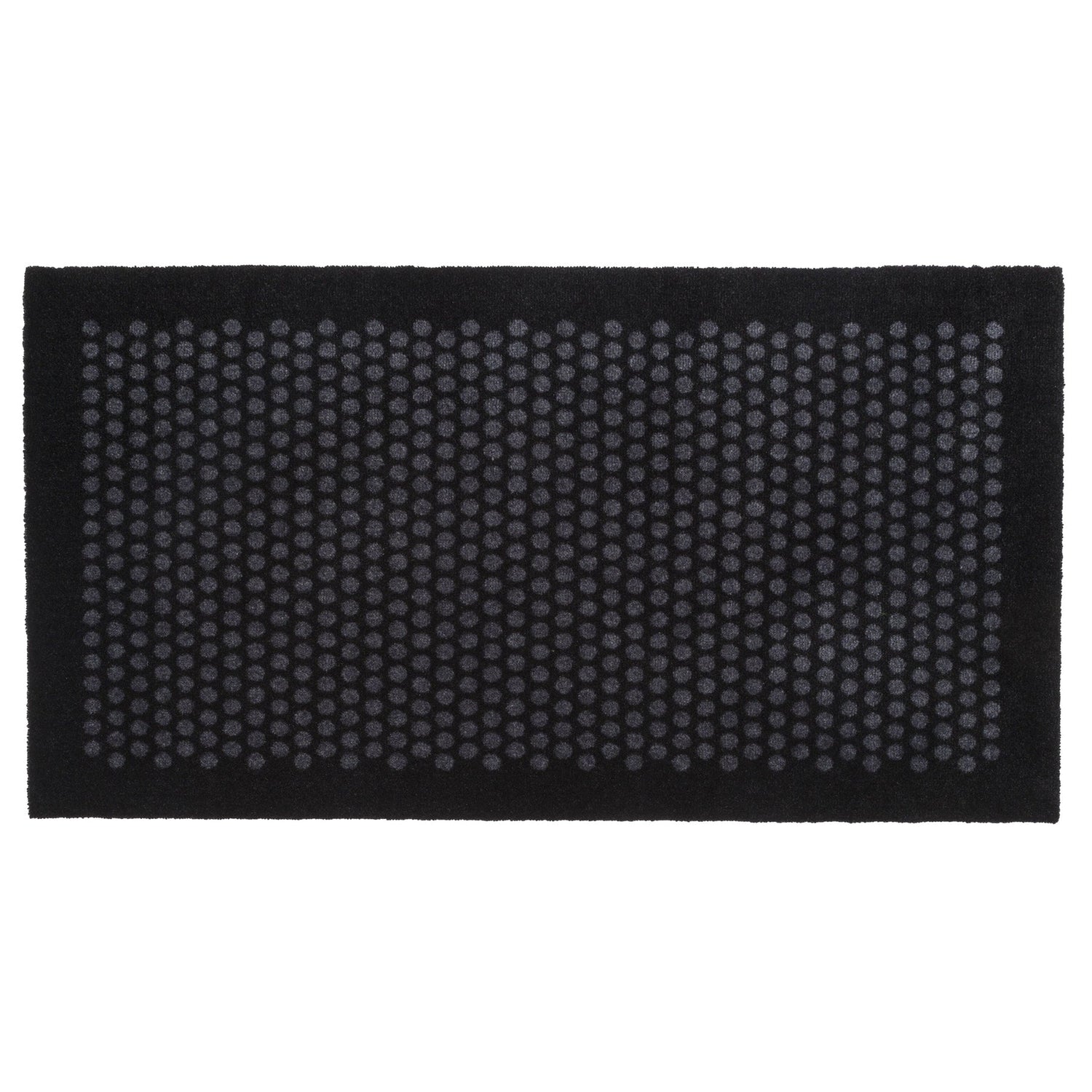 YELLOW MAT 67 x 120 CM - DOTS/BLACK GREY