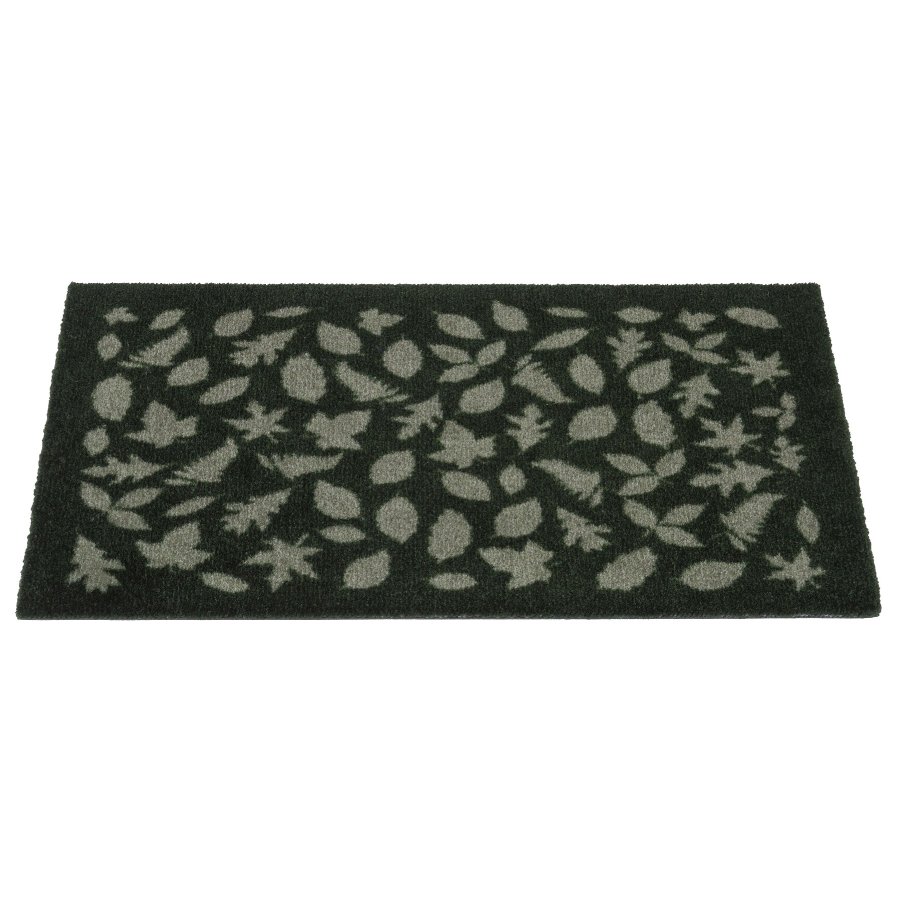 YELLOW MAT 40 x 60 CM - LEAVES/DARK GREEN