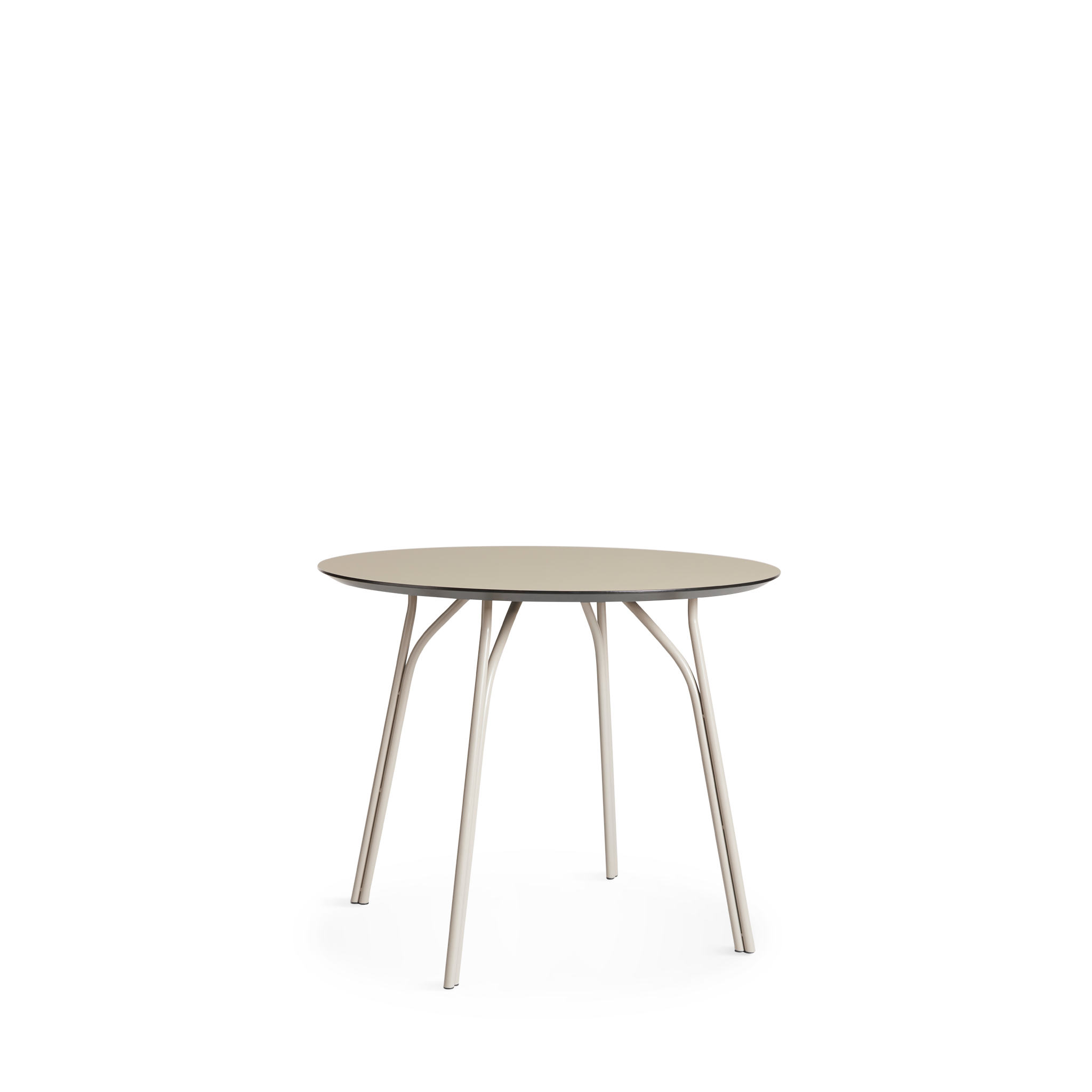 WOUD -  Tree dining table (90 cm) - Beige/beige