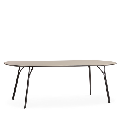 WOUD -  Tree dining table (220 cm) - Beige/black