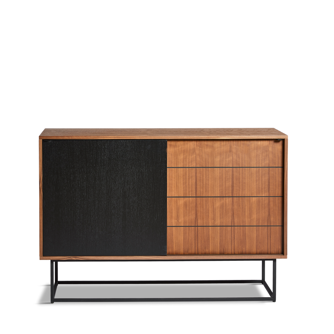 WOUD -  Virka sideboard (High) - Walnut/black