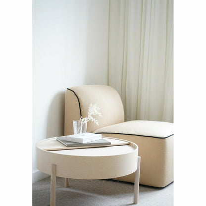 WOUD - Arc coffee table (66 cm) - White pigmented ash - WOUD - DesignGaragen.dk