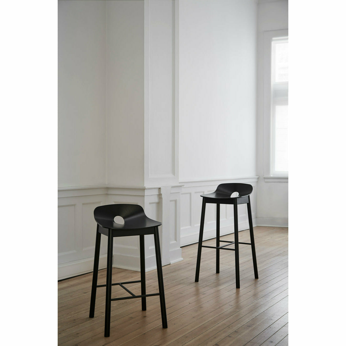 WOUD -  Mono counter chair - Black