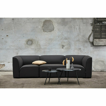 WOUD -  Soround coffee table - Black ash (Ø75xH40,50)