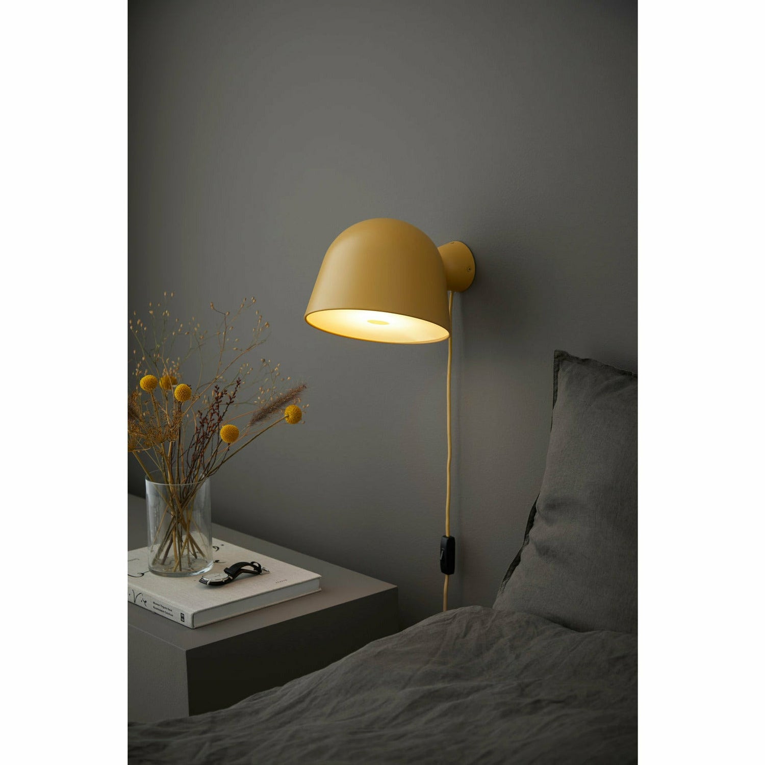 WOUD - Kuppi wall lamp 2.0 - Mustard yellow - WOUD - DesignGaragen.dk