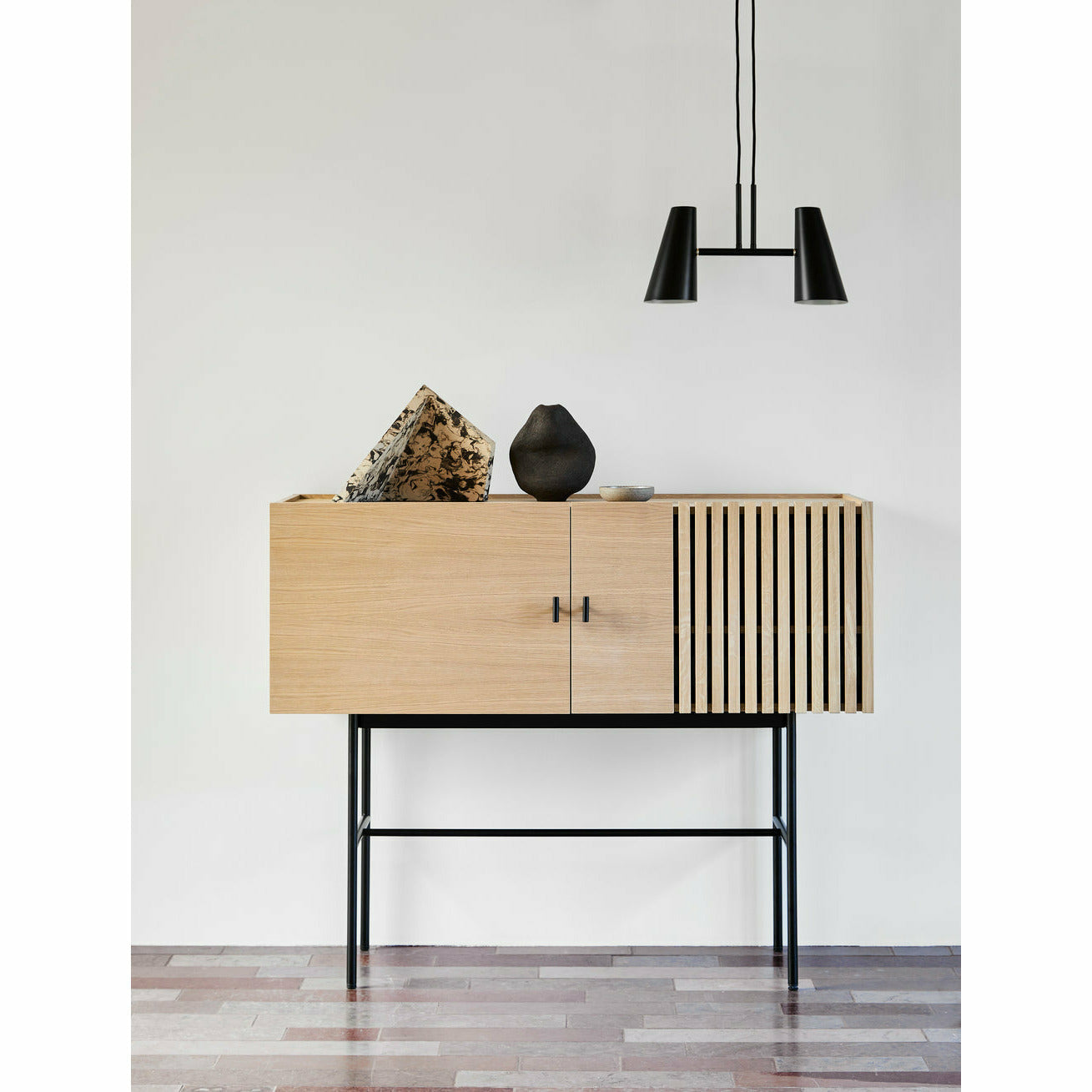 WOUD -  Array sideboard (120 cm) - White pigmented oak