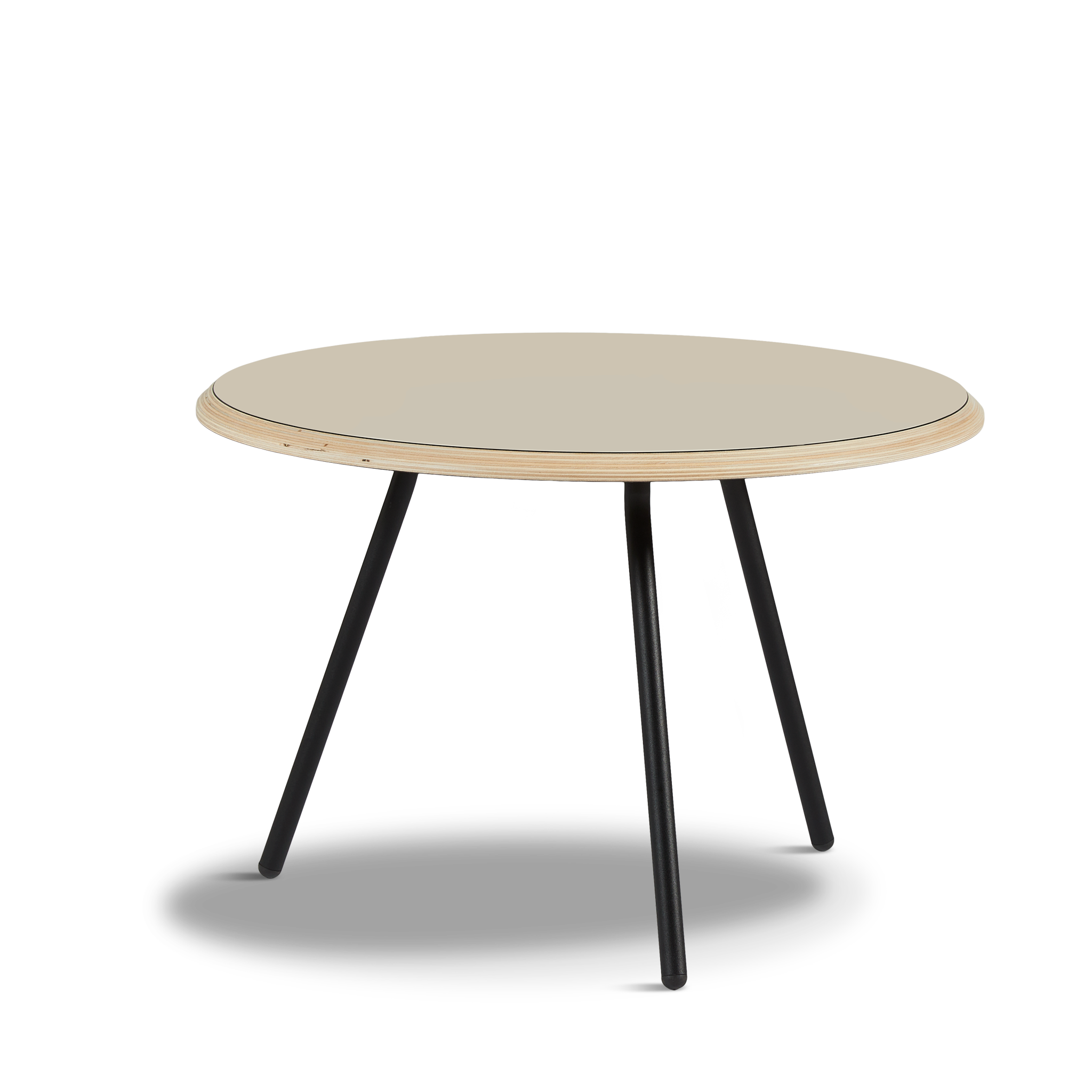 WOUD - Soround coffee table - Beige (Ø60xH40,50) - WOUD - DesignGaragen.dk