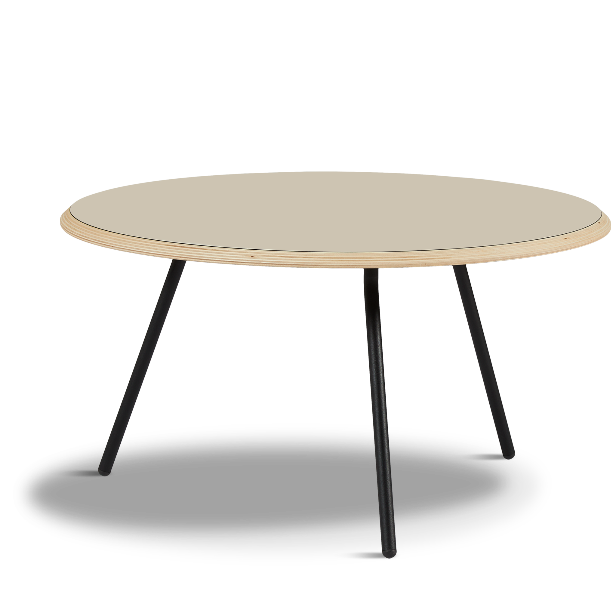 WOUD -  Soround coffee table - Beige (Ø75xH40,50)