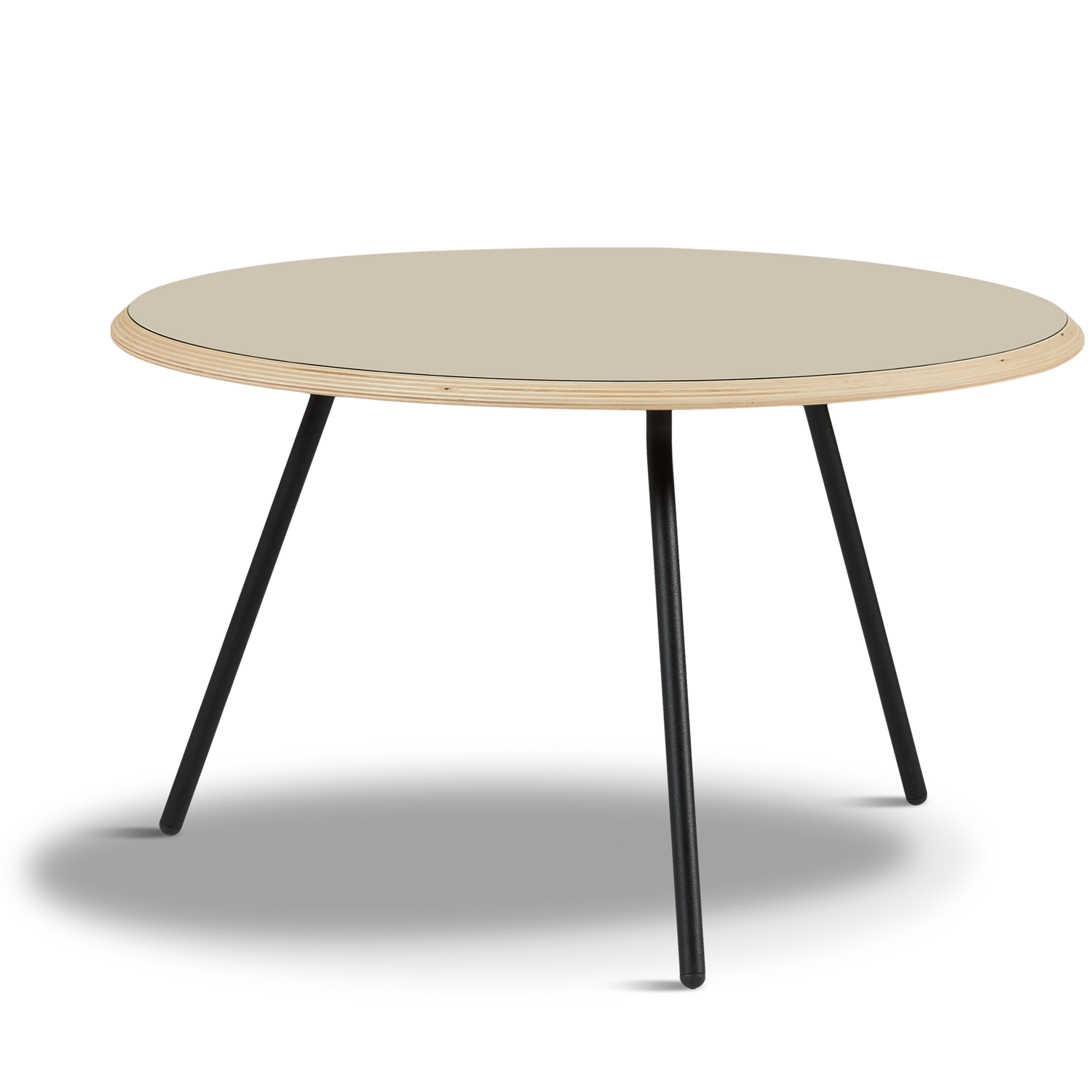 WOUD -  Soround coffee table - Beige (Ø75xH44,50)