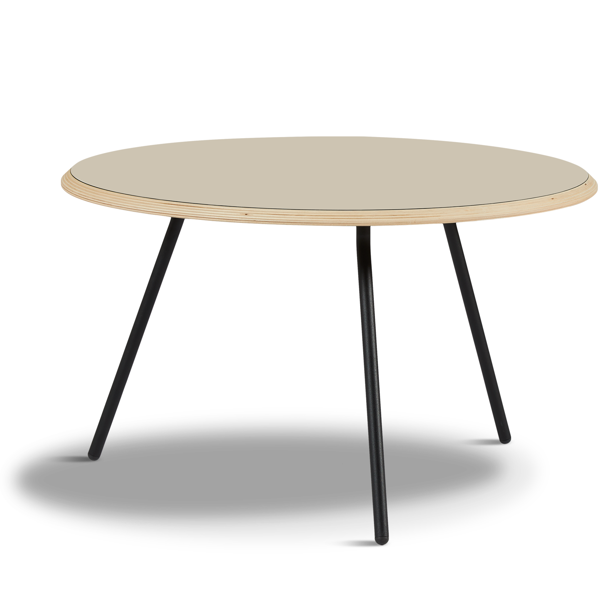WOUD -  Soround coffee table - Beige (Ø75xH44,50)