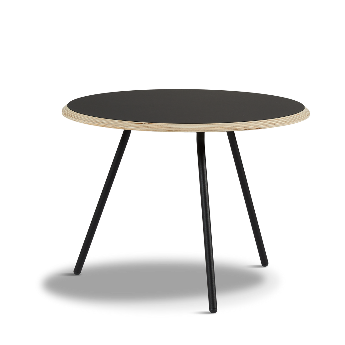 WOUD -  Soround coffee table - Black (Ø60xH44,50)